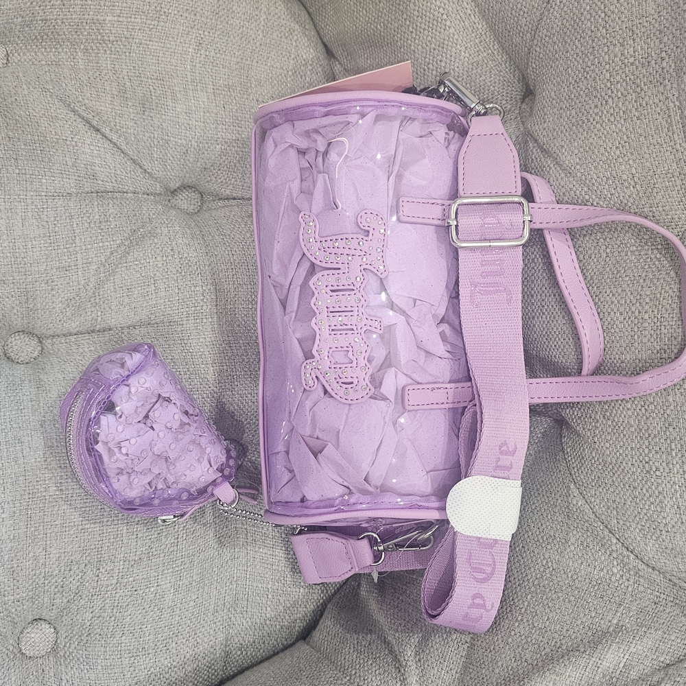 Juicy Couture Lavender Bag and Pouch Set